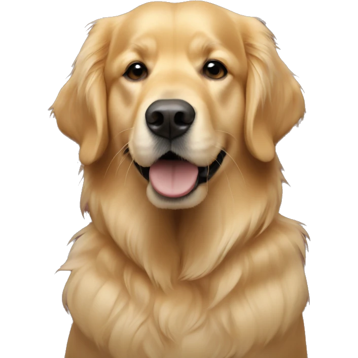 Golden retriever and me emoji