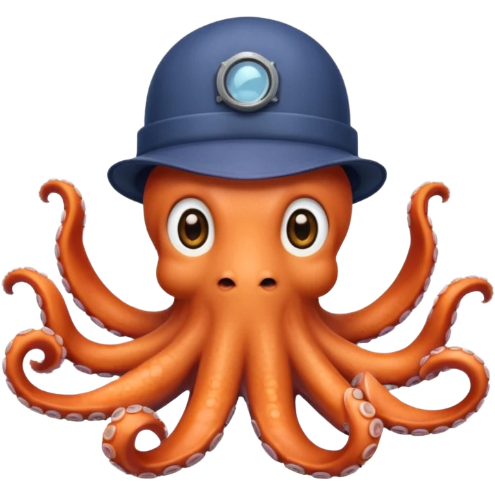 Multi taking octypus like engineer more friendly and cute emoji