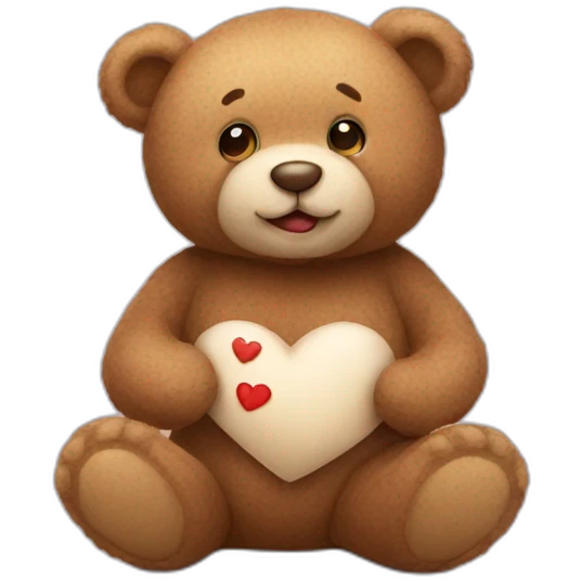 Teddy bear sending love  emoji