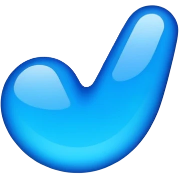 Blue tick emoji