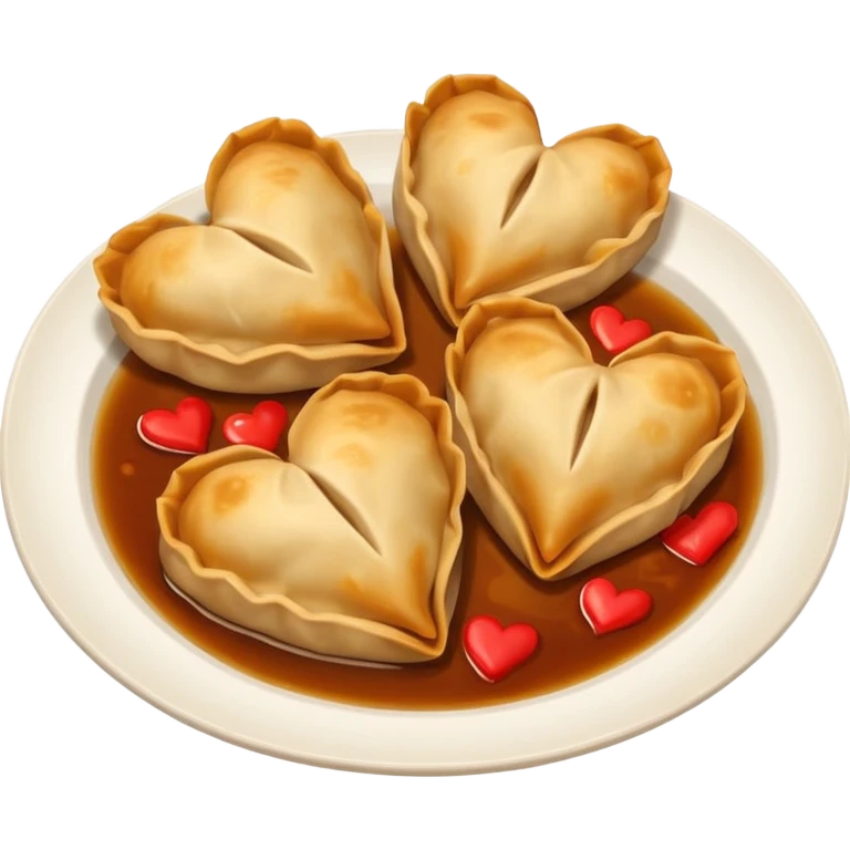 pot stickers heart  emoji