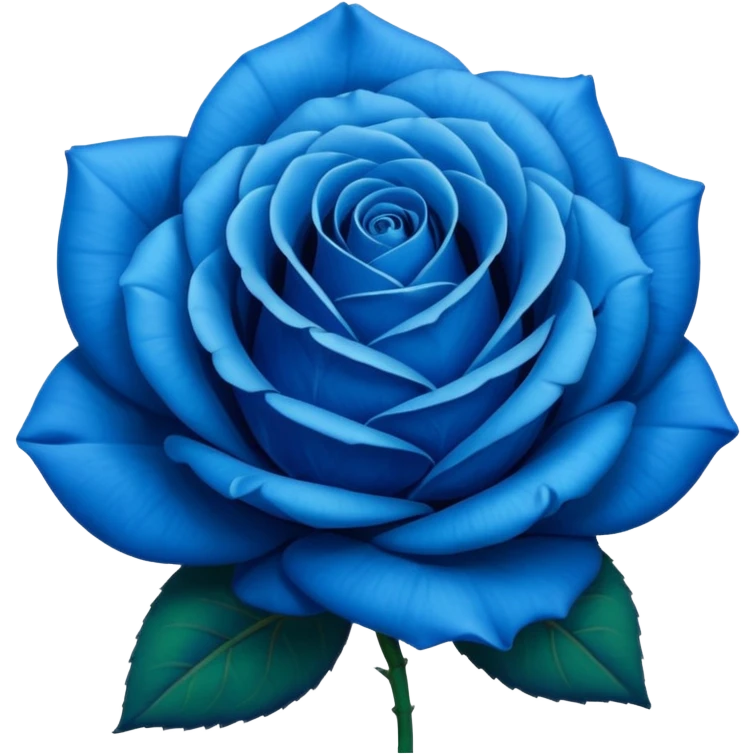 A blue rose emoji
