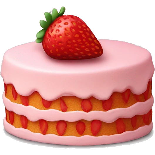 strawberry cake emoji