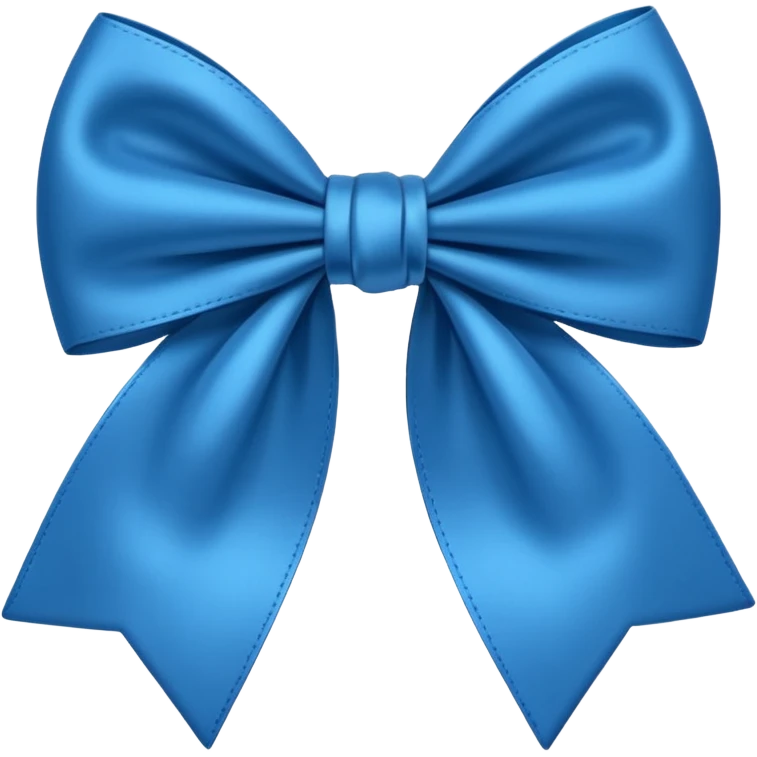 Blue bow emoji