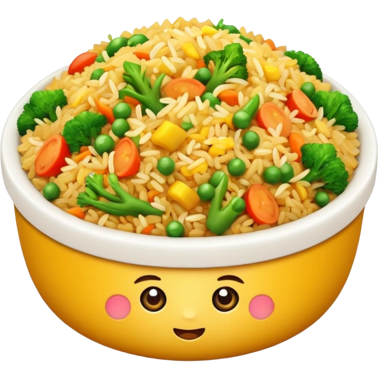 food fried rice emoji