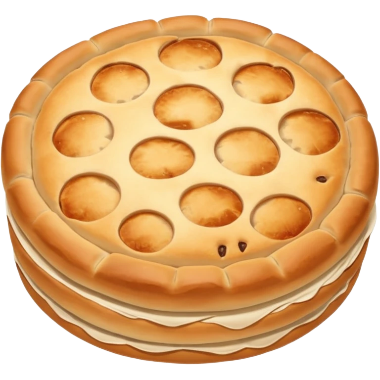 round focaccia without seasoning emoji