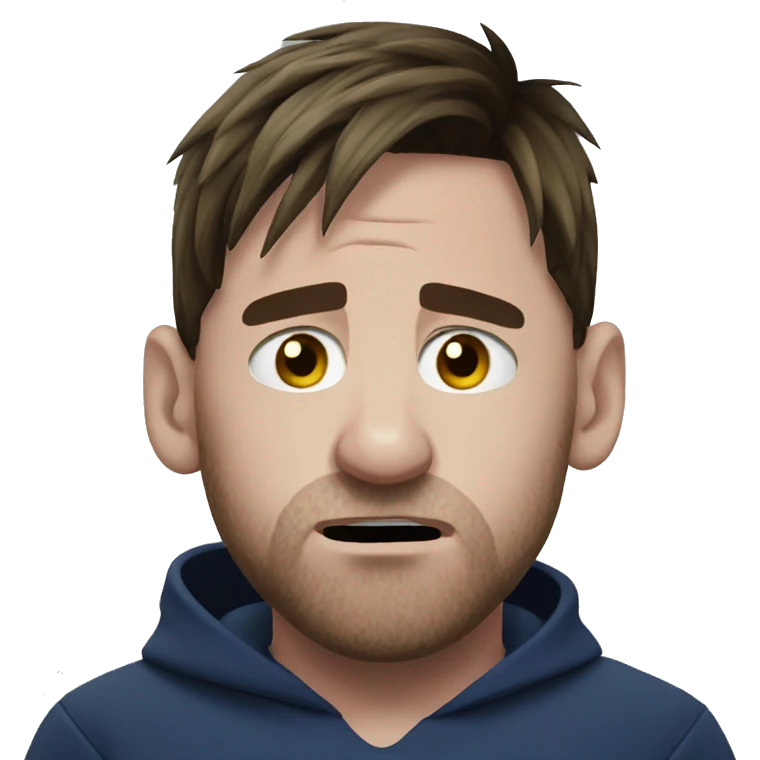 Messi crying emoji