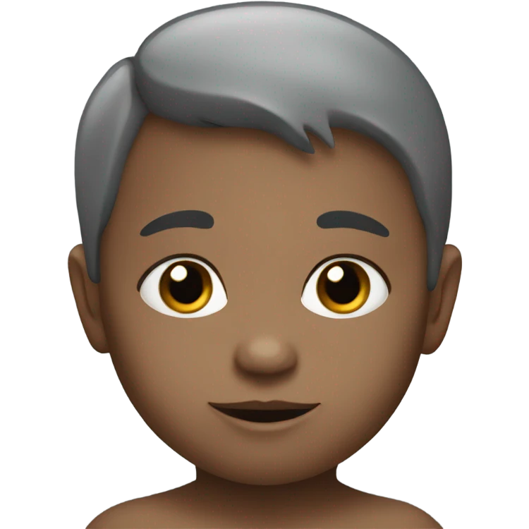 Gray baby emoji
