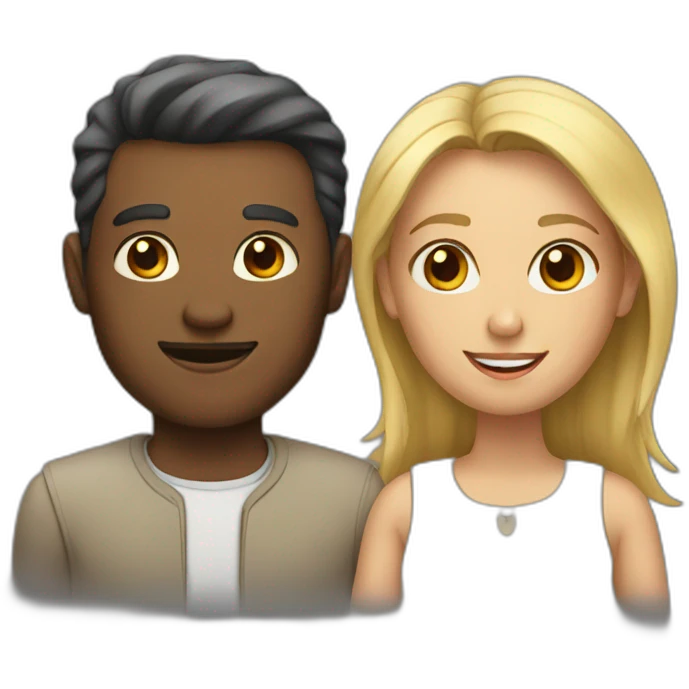 Man and woman emoji