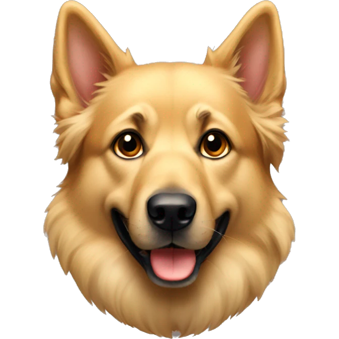 Golden shepherd oreille dressées emoji