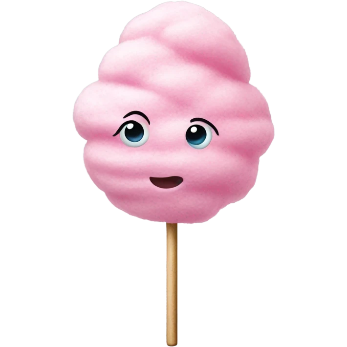 Cotton candy on a stick emoji
