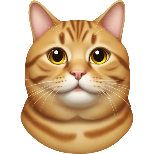 a fat tabby cat emoji