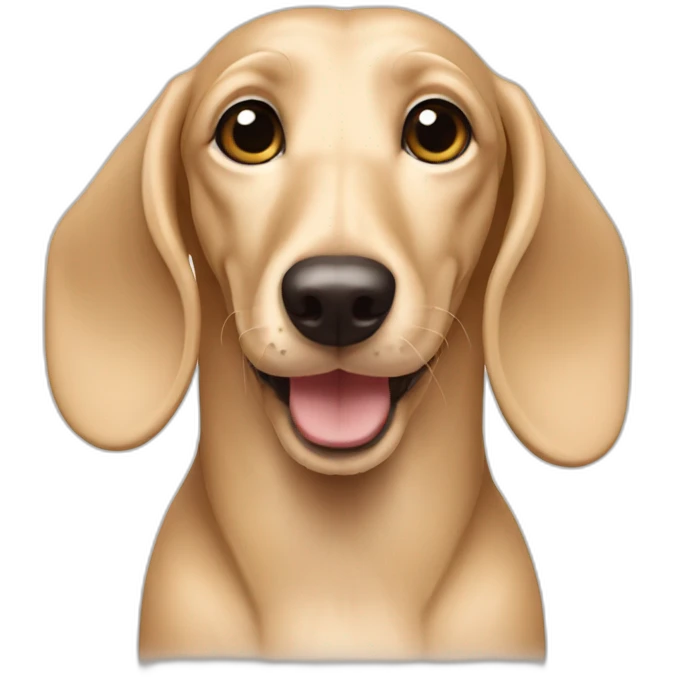 Cream Dachshund emoji