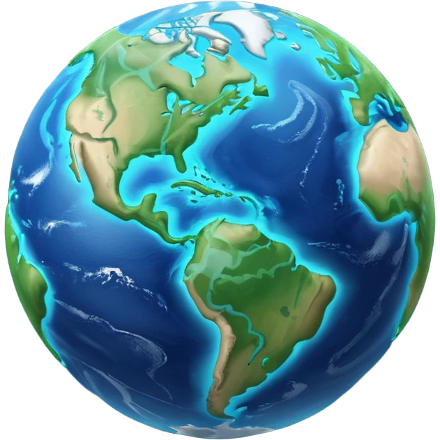 3d planet earth emoji