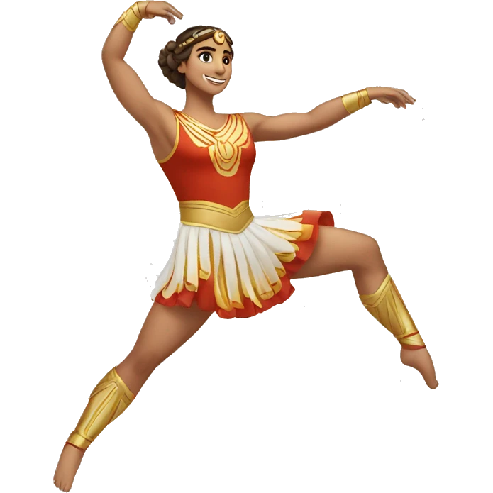 strong greek dancer happy emoji