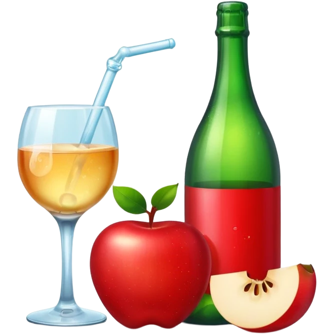 apple and pop emoji