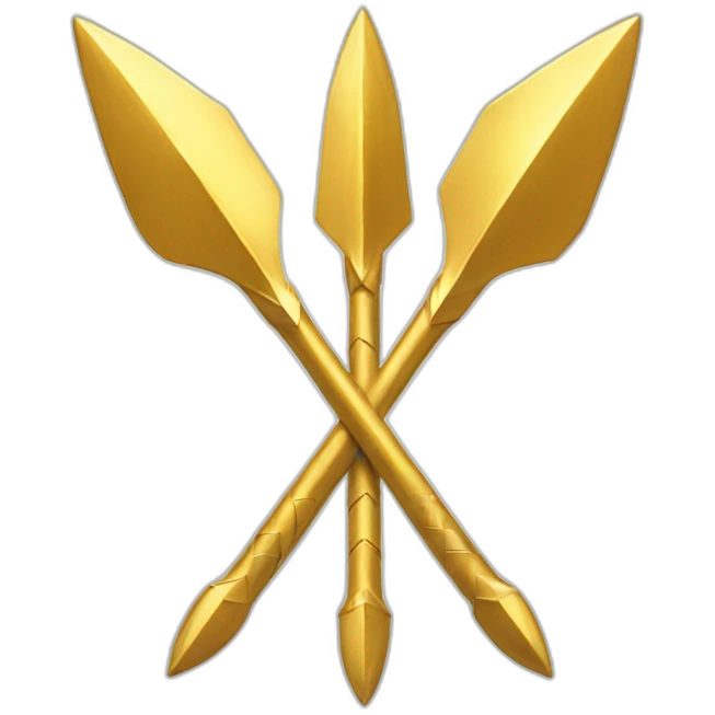 three golden arrows to the left emoji