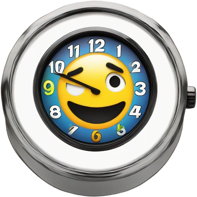 watch wioth happy face on it emoji