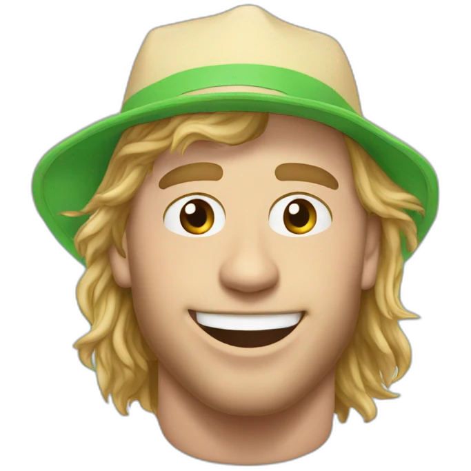 Patrick Kane as a beach bum emoji