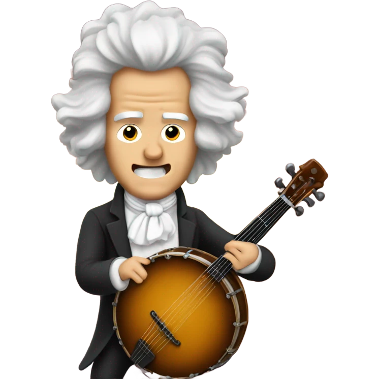 Beethoven explosion banjo emoji