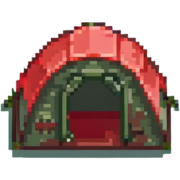 green camping tent emoji