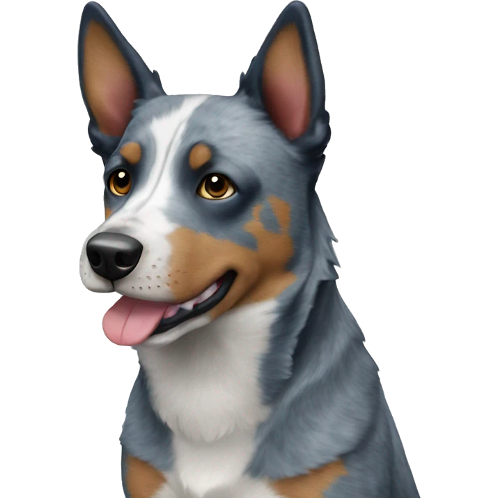 Blue cattle dog emoji