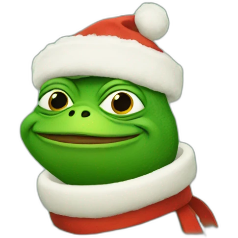 pepe with christmas tree emoji