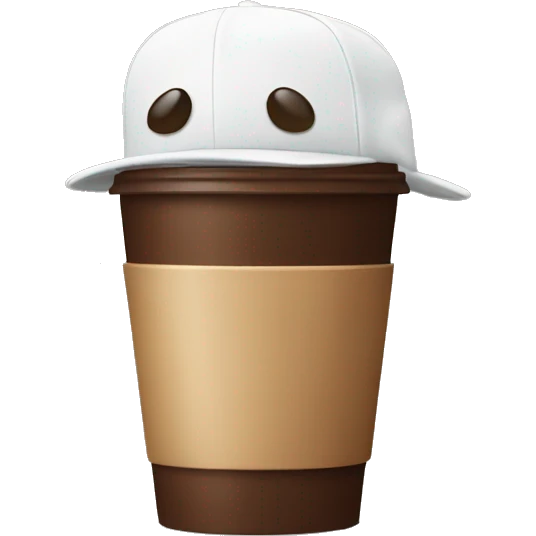Cap with coffee  emoji