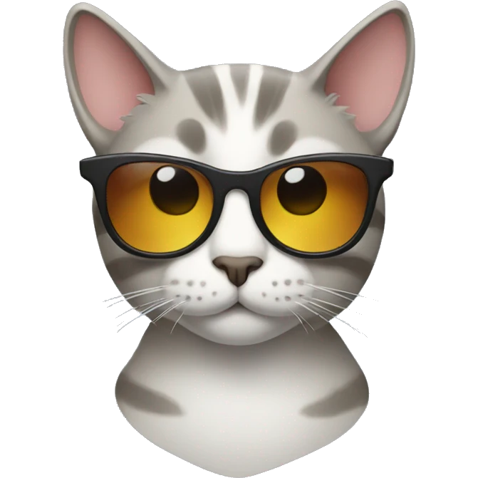 Cat with sunglasses emoji