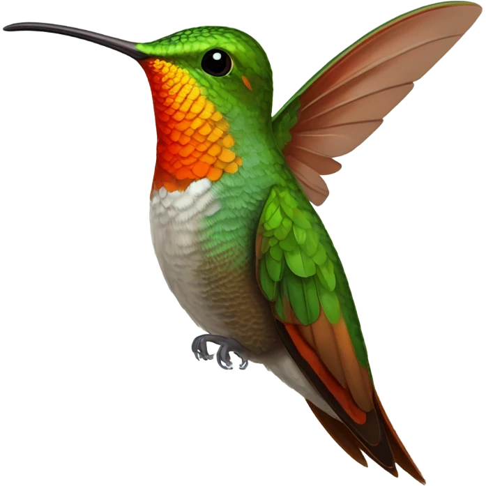 roufus tailed hunnmingbird emoji