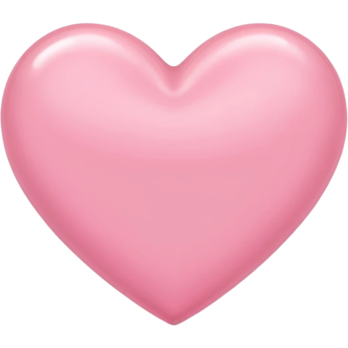 Baby pink small heart emoji