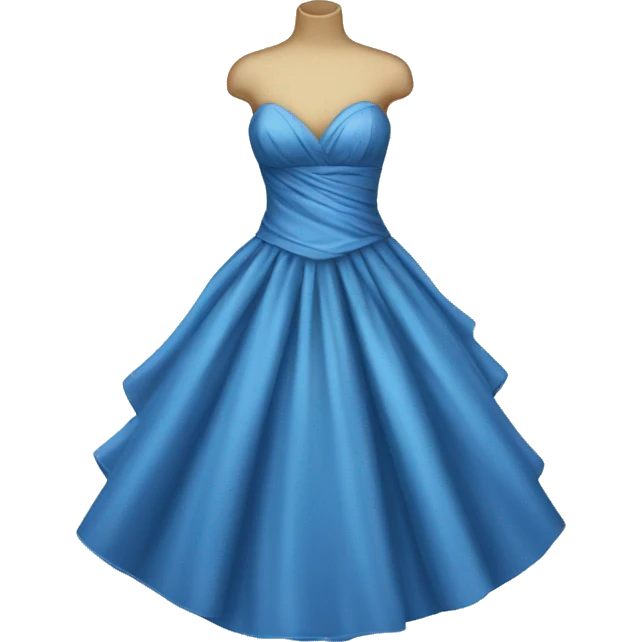 Fancy blue dress emoji