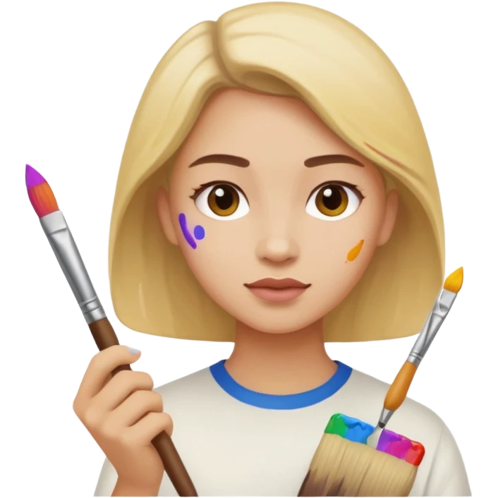 artiste peintre à emoji