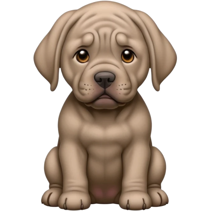 Neapolitan Mastiff cute emoji