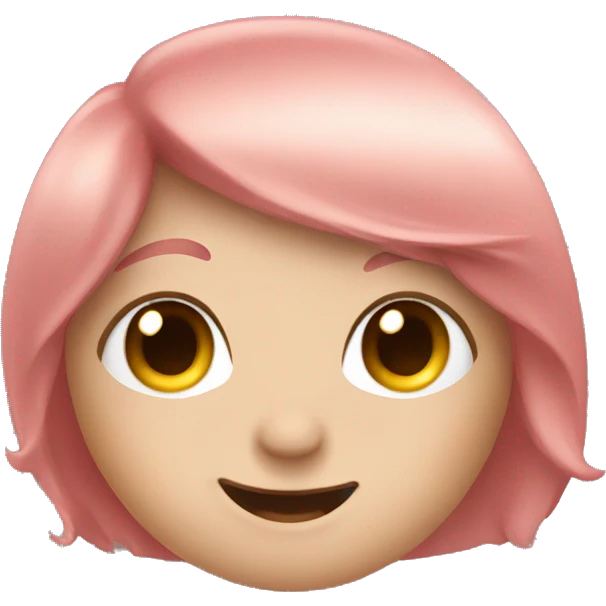 Cute blushing emoji