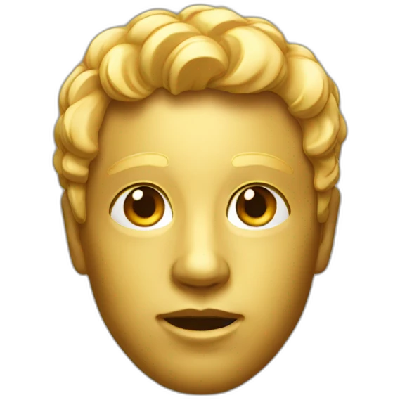golden face emoji