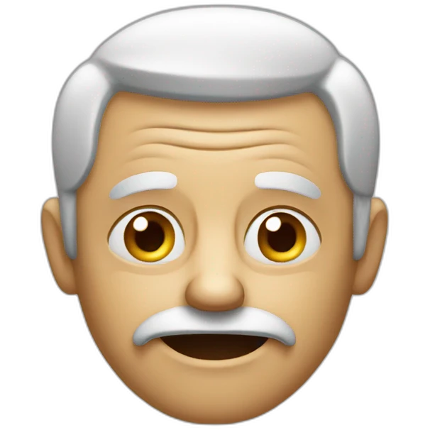 Happy sad old man emoji