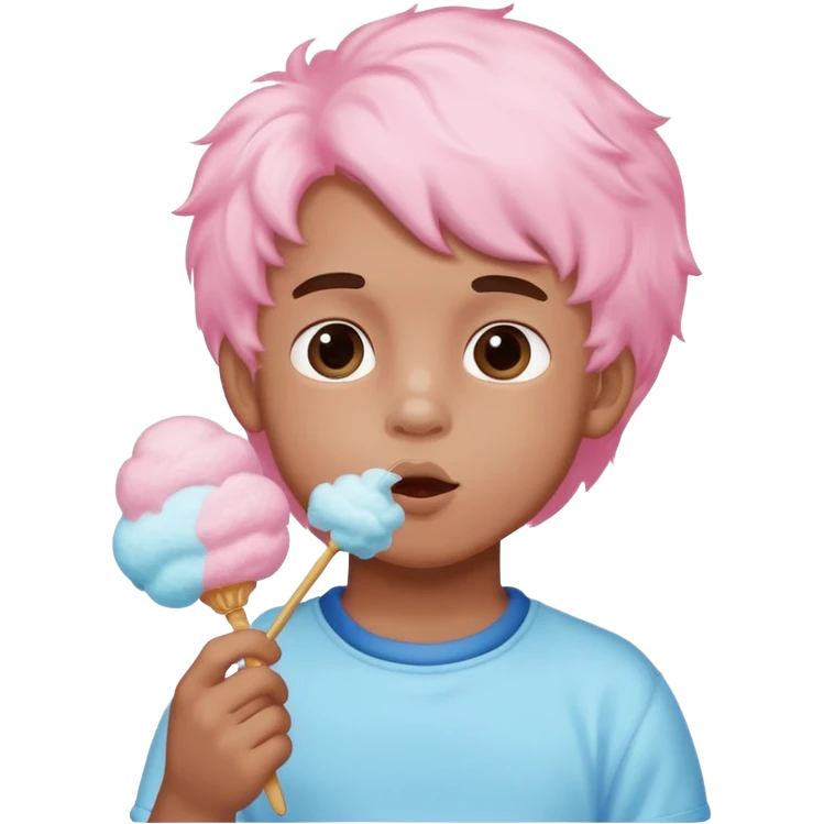 cotton candy boy emoji