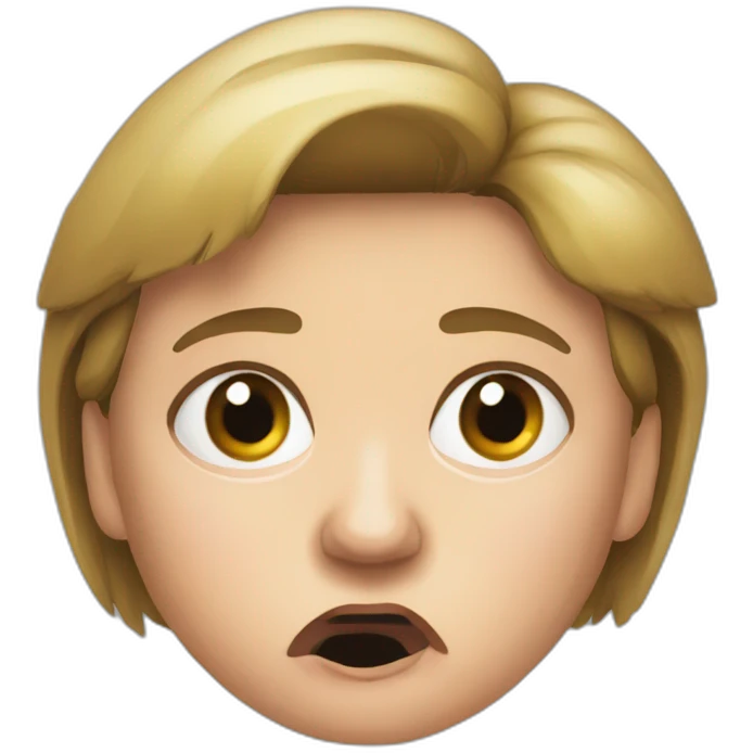 Angela merkel angry emoji