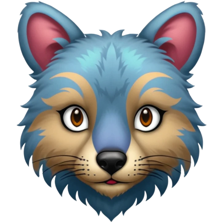 animal with face tattoos emoji