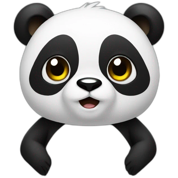 a panda that shrugs its shoulders emoji