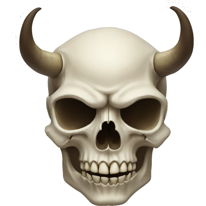 horned skull emoji
