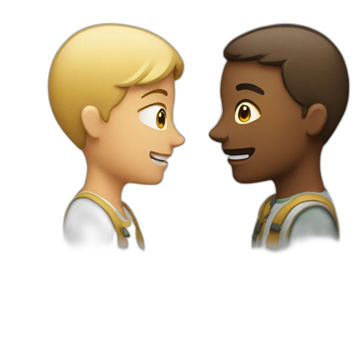 Two people talking emoji