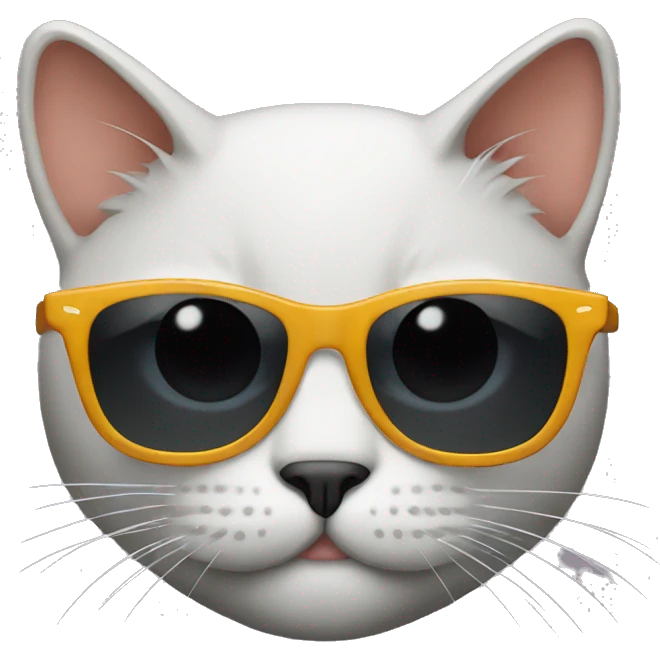 Cat with sunglasses emoji