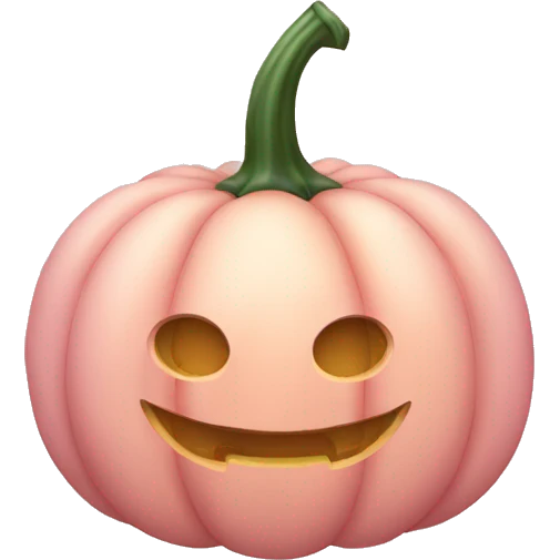 Light pink Pumpkin  emoji