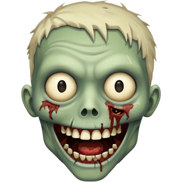 smiling zombie emoji