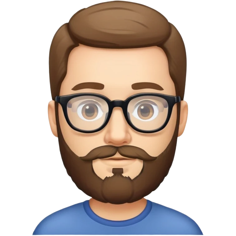 man with glasses and a beard emoji