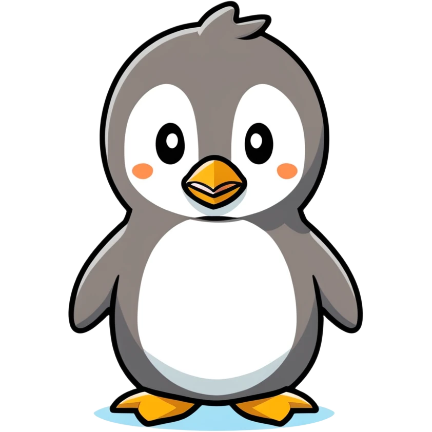 Cute penguin emoji