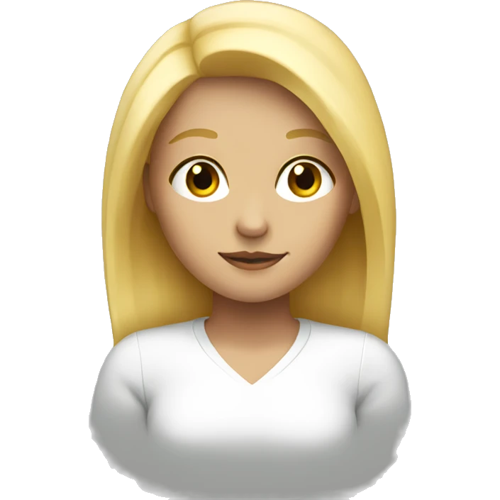 A blonde girl emoji