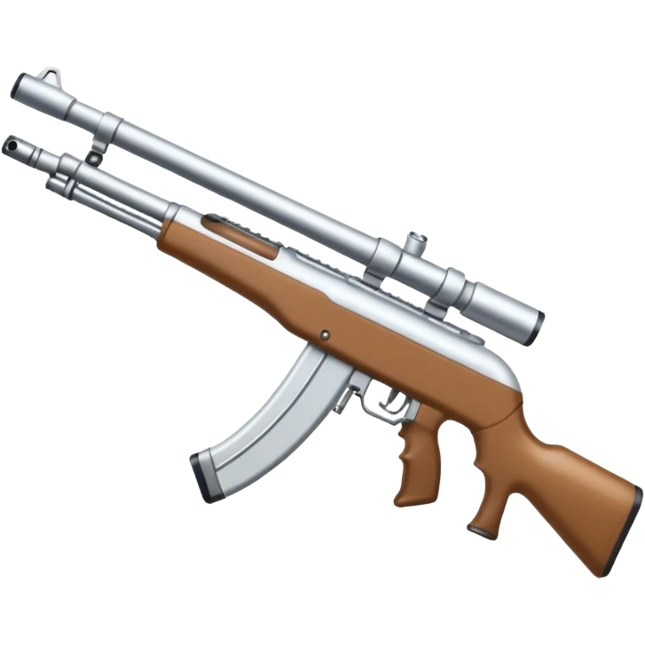 White rifle  emoji